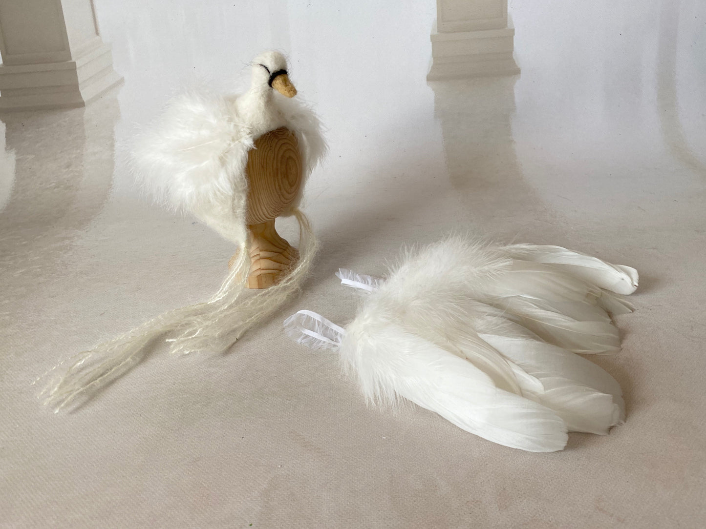 NEEDLE SWAN SET FELTED SWAN SET felt animals felt animal NEEDLE animal NEEDLE animals  - Model 1