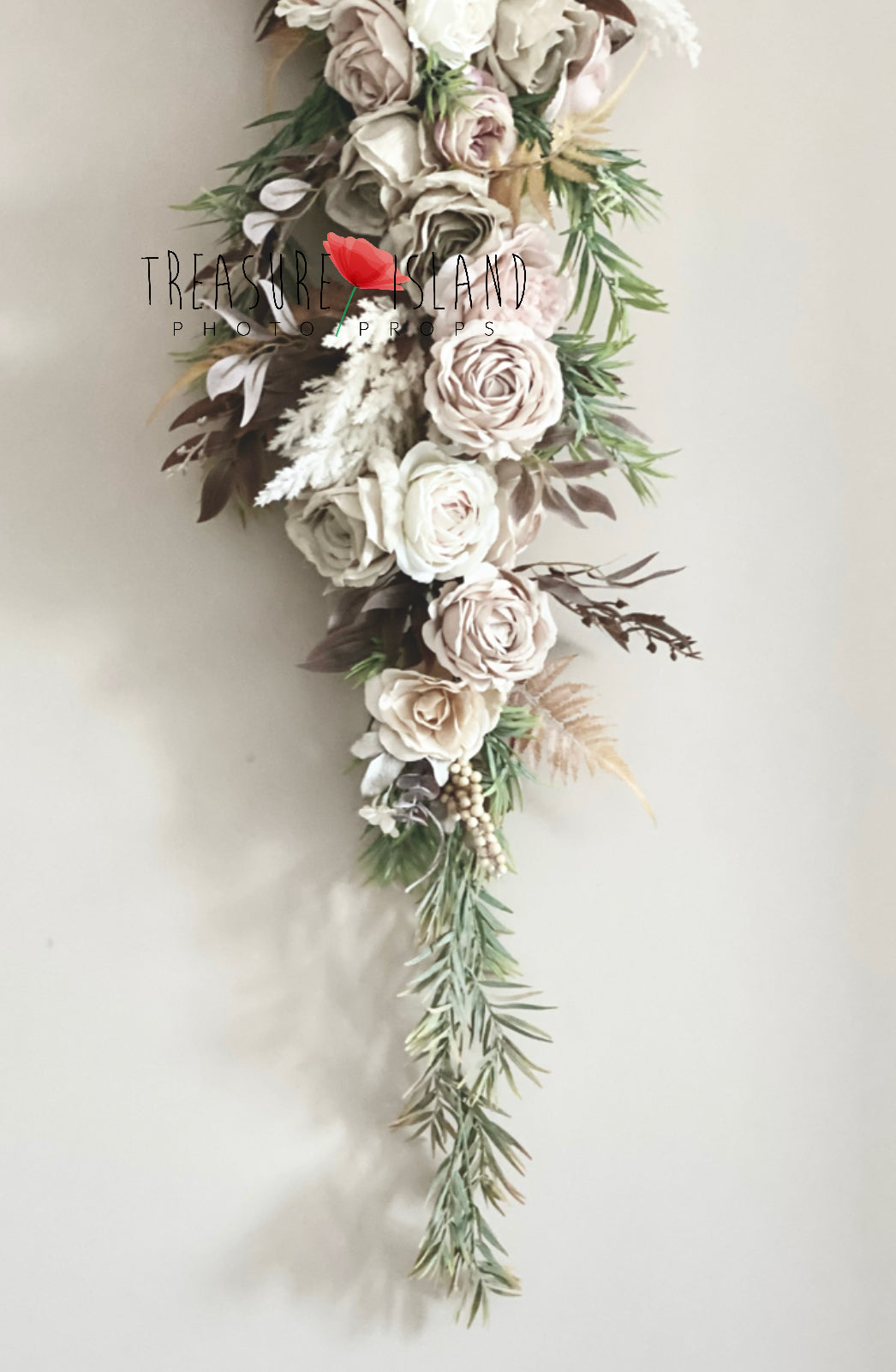 Flower GARLAND in Cappucino