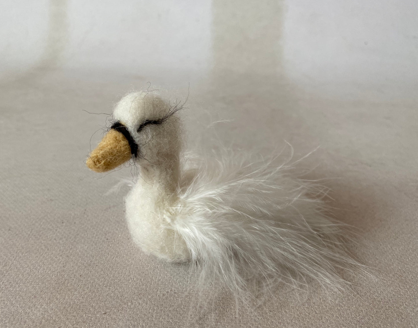 NEEDLE SWAN SET FELTED SWAN SET felt animals felt animal NEEDLE animal NEEDLE animals  - Model 1