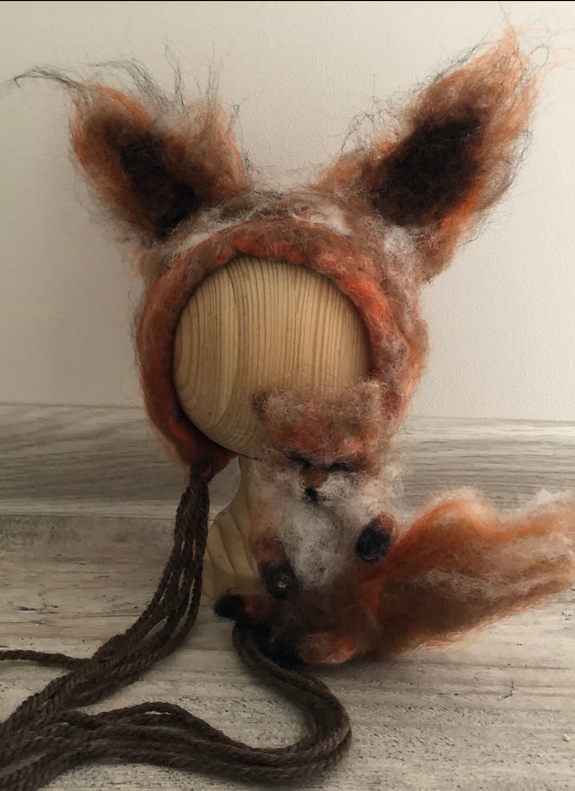 FOX HAT +FOX felted animals felted animal - MODERN design NEEDLE animal NEEDLE animals ✨ AUTUMN PROPS