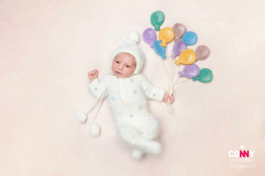 Felted Balloons Set ( 11 pieces )