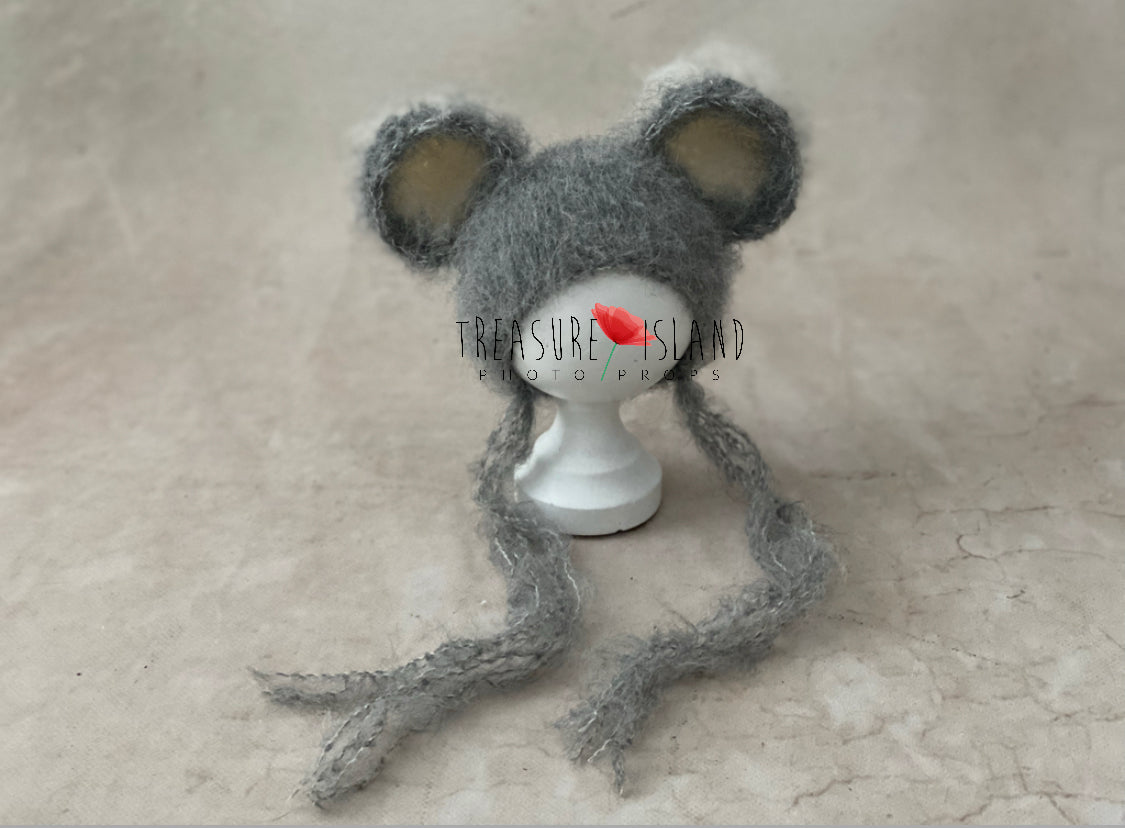 KNITTED MOUSE OUTFIT - very fluff wool felt animals felt animal NEEDLE animal NEEDLE animals