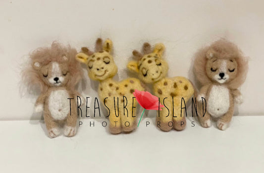 ✨Lion✨giraffe✨ NEEDLE set ✨ Felted set