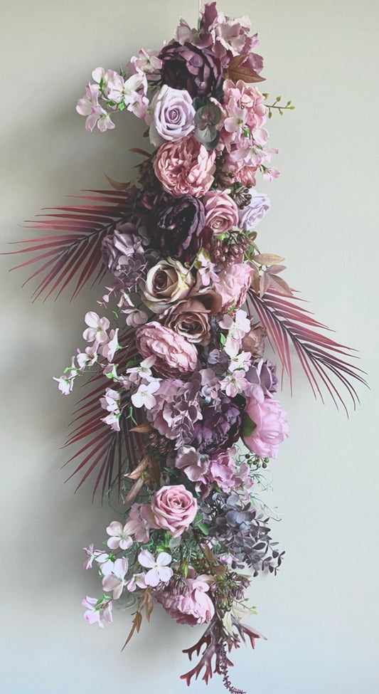 FLOWER GARLAND ✨DULL PINK/burgund/heather/lilac/