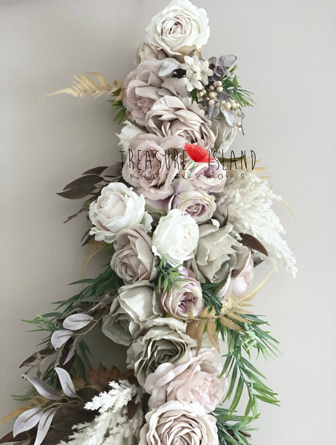 Flower GARLAND in Cappucino