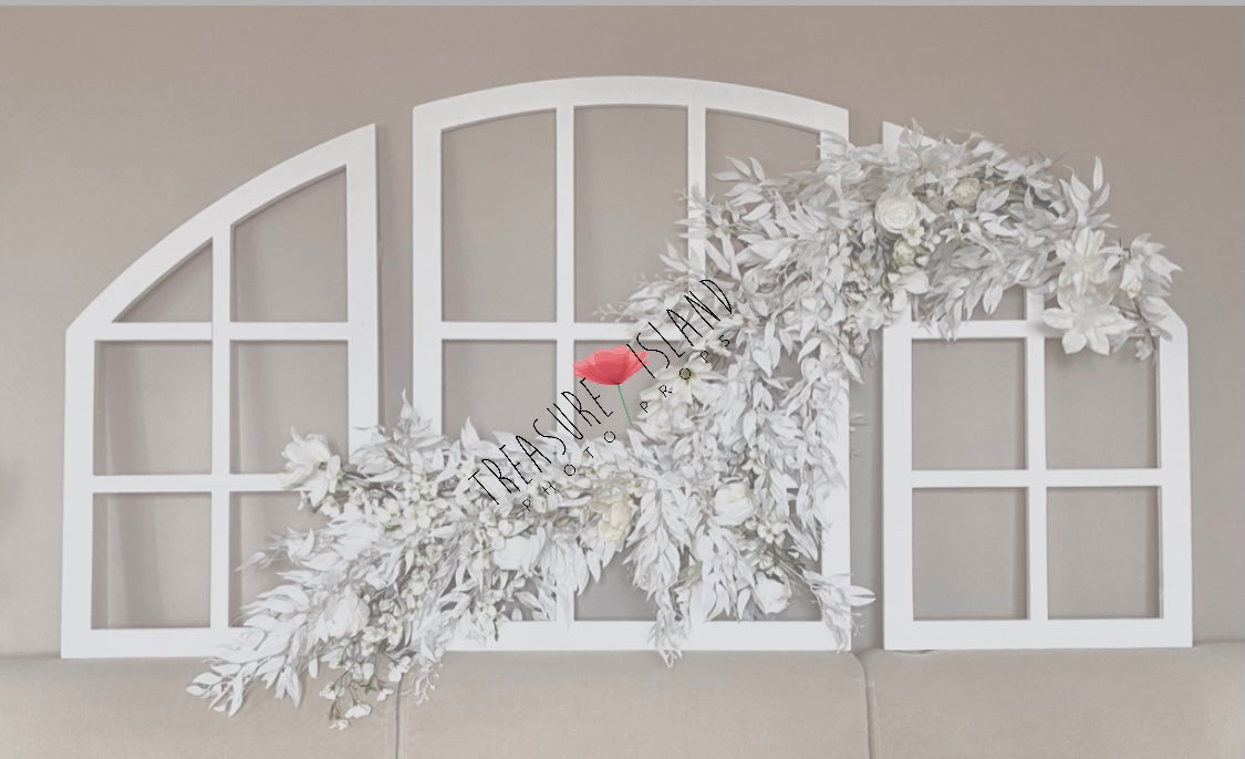 ✨XXL Flower garland - flower branch✨model 2✨ flower Garland in white ✨120 cm , 240 cm or 300 cm