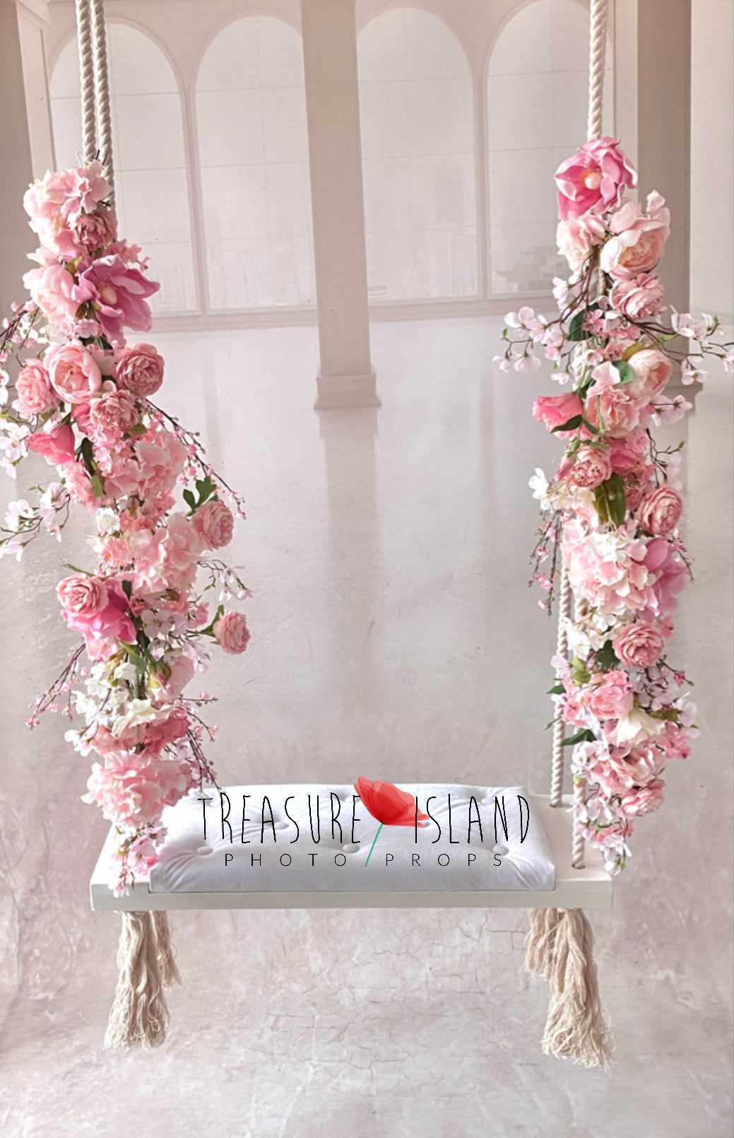 FLOWER GARLAND in pink