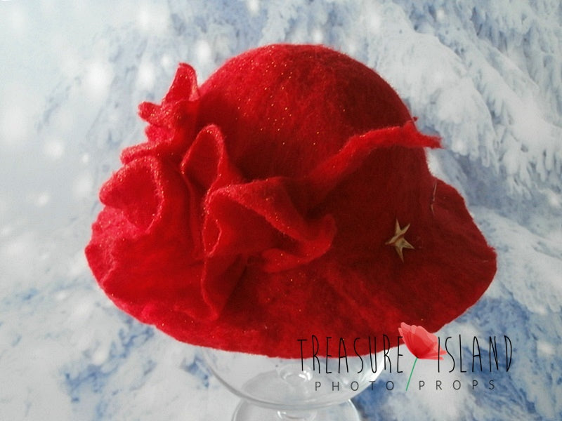 CHRISTMAS EXCLUSIVE HAT with gold stars