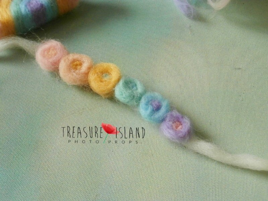 FELTED RAINBOW UNICORN SET ( unicorn _ rainbow tieback _ rainbow with cloud )