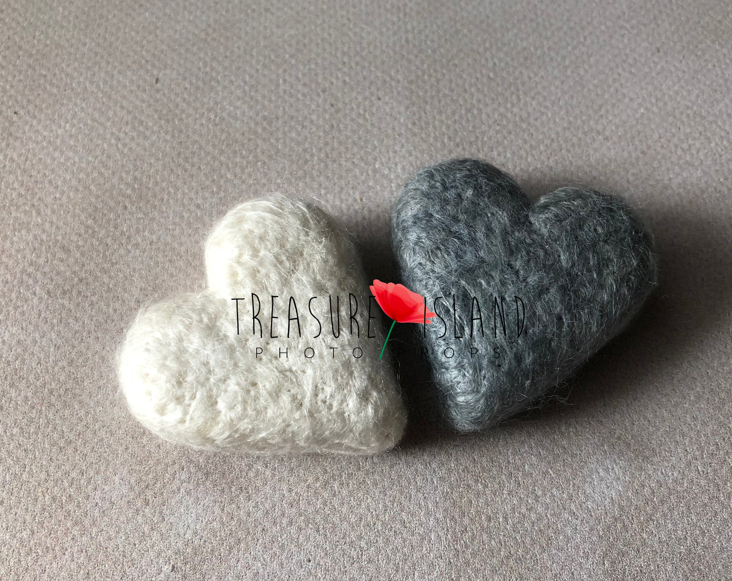 RTS GLITTER FELTED HEARTS - Xmas props Christmas props