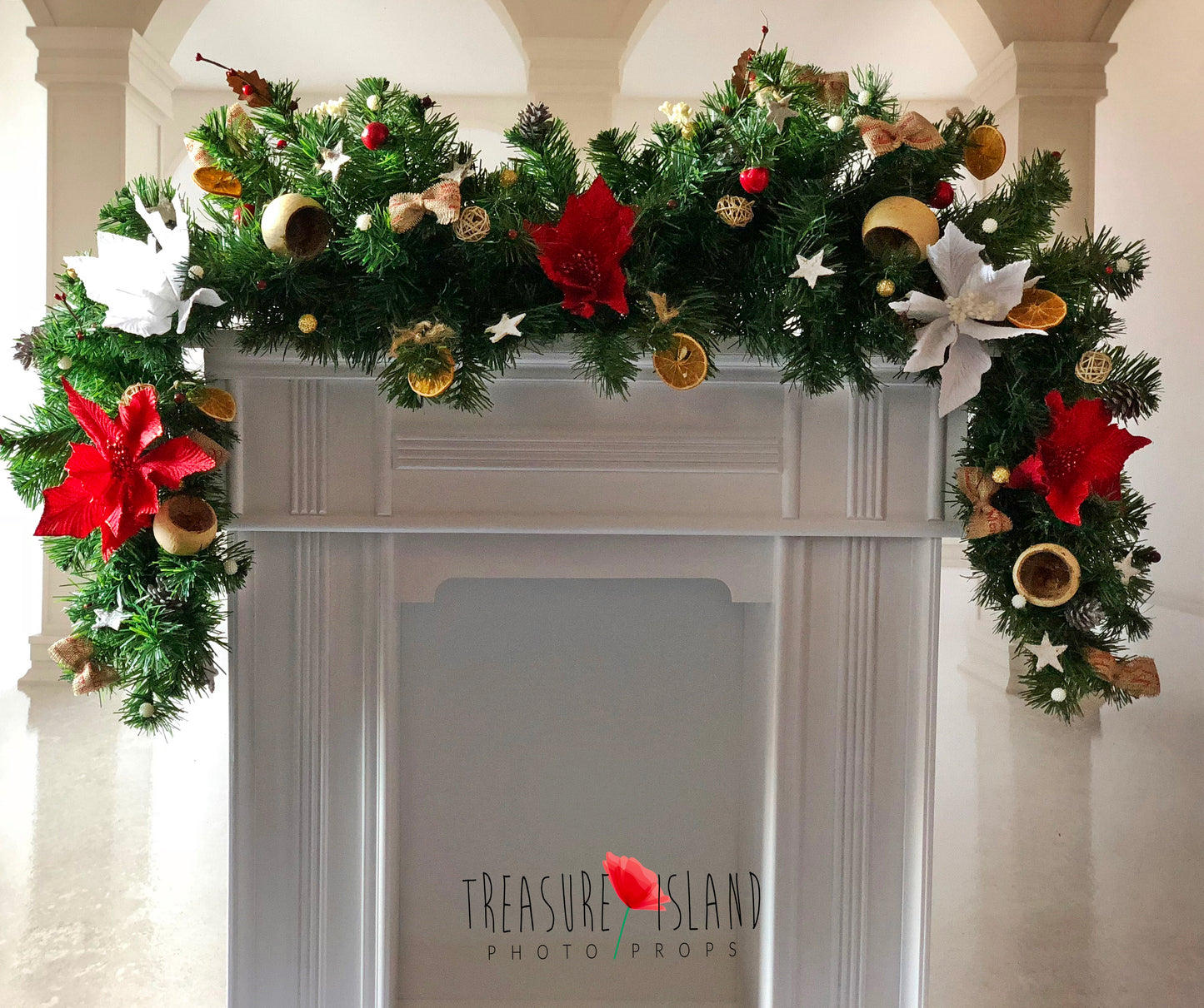 CHRISTMAS GARLAND - perfect for CHRISTMAS FIREPLACE