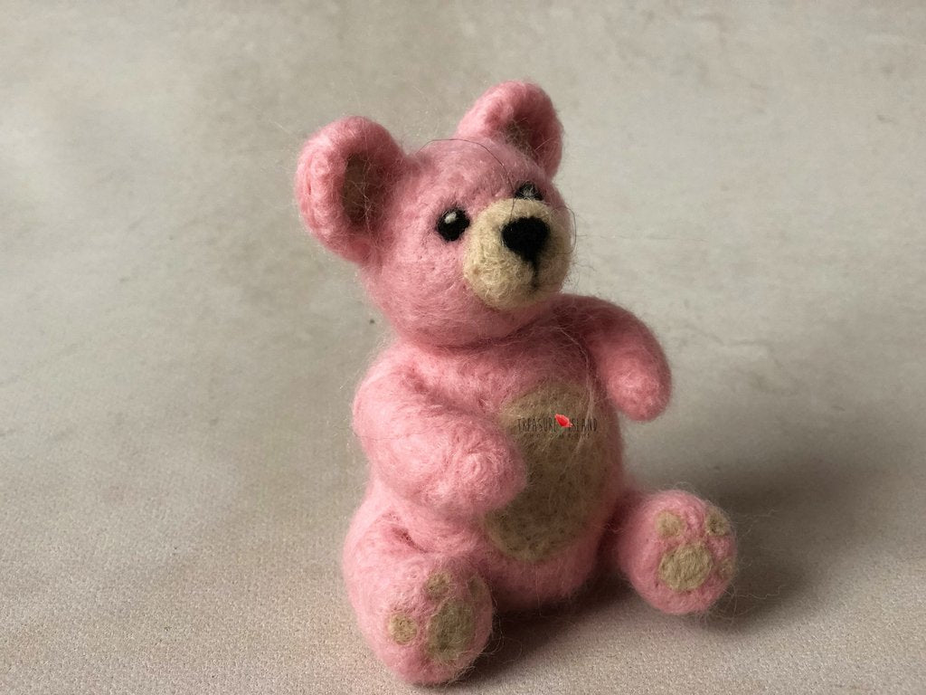 TEDDY BEAR HAT and TOY felt animals felt animal NEEDLE animal NEEDLE animals